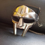 Roman Gladiator Mask Mad Villain Viking Steel Silver Face Armour