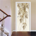 3D kuldsed uksekaunistuskleebised marmorist lihtsad abstraktsed jooned lilled elutoa tapeet Kodukaunistus Magamistoa kunstikleebised 90x200cm(cut 2 pcs)