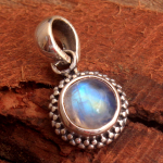 H&otilde;bedased ehted, Kuukivi ripats, Statement ehted, j&otilde;ulum&uuml;&uuml;k, 925 h&otilde;beripats valge