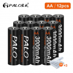 AA aku s&otilde;rm AA NiMH3000mah1,2 V nikkel-metallh&uuml;driid LR3AA2a aku v&auml;hese iset&uuml;hjenemise AA akuga must