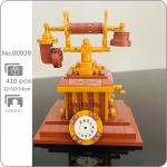 00939 Retro majapidamislaud p&ouml;&ouml;rdvalimisega telefonitelefoni masina mudel miniplokid tellised ehitusm&auml;nguasi lastele ilma kastita