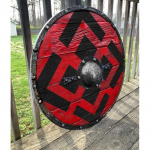 Vintage keskaegne lahinguvalmis kilp Parim puidust kilp Viking Shield LARP