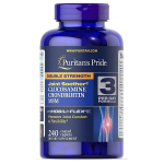 Puritan's Pride, topelttugevusega gl&uuml;koosamiin, kondroitiin ja MSM-i liigeselutt 240 Cap