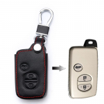 1 tk auto v&otilde;tme&uuml;mbrise nahkkate Toyota Chr Land Cruiser Avensis Auris Corolla RAV4 Prius Prado Camry Crown Yaris v&otilde;tmehoidja jaoks 3 Buttons
