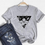 (Aasia suurus)Flower Sweet Tee Top Moodne T-s&auml;rk Riietus vabaaja 90ndate stiilis trend l&uuml;hikeste varrukatega naiste printimine naiste graafiline T-s&auml;rk S