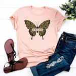 (Aasia suurus)Naiste Print Tee Top Book Butterfly 90ndate trend, armas l&uuml;hikeste varrukatega mood T-s&auml;rk Riietus vabaaja naiste naiste graafiline T-s&auml;rk S