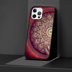 Blue Totem Flower Mandala &uuml;mbris Apple Iphone 14 11 13 Mini 12 Pro Max Xr 7 8 +Se 2020 Xs 6 6s Plus 5 5s Silikoonist telefoni kate iPhone 6Plus(6sPlus)