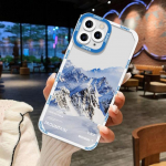 Snow Mountain Sunseti silikoon&uuml;mbris iPhone 14 Pro Max 11 13 12 Xr 7 8 Plus X Xs Max Se 2022 2020 13 Mini 14pro Funda Cover jaoks For Iphone 12 Mini