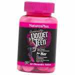 Vitamiinid t&uuml;drukutele, Power Teen for Her, Nature's Plus 60 tab Wild berry (36375044) 60tab Wild berry