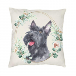 &Scaron;oti terjeri koerapadja kate 66x66 cm pehme Scottie Pet Lover padjap&uuml;&uuml;r diivanile auto padjap&uuml;&uuml;r elutoa kaunistamiseks 30x30cm 12x12in
