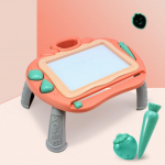 Magnetjoonistustahvel v&auml;ikelaste m&auml;nguasjad, 17-tolline Magna kustutatav vigurdustahvel, v&auml;rviline &otilde;petusvisand 3 4 5 6 7-aastasele poisile t&uuml;drukule 36x34x16.5cm oranž