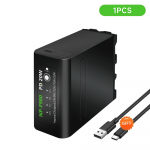 10800 mAh Sony NPF 980 OF 980 NP-F990 NP-F990 NP F990 F970 F550 F570 F750 F770 MC1500C aku LED-toiteindikaatoriga