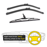 3 TK LAND ROVER Evoque L538 2011-2017 24 21 10 eesmised tagumised klaasipuhasti harjad esiklaas esiklaasi aknal&otilde;ikuri tarvikud 2013 2014 2015 2016 2017 Right Hand