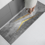 Moodsad hallid geomeetrilised k&ouml;&ouml;givaibad p&otilde;randale pestavad pehme m&auml;luvahuga vannitoamatt, imav esikumatt 40x60cm 1pcs