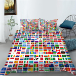 3D Ameerika Minimalistlik Stiilis Voodipesukomplekt &Uuml;lipeene Kiudkangast Pehme Kodune Voodipesu ja Padjap&uuml;&uuml;ridega 2 v&otilde;i 3 T&auml;issuuruses Kodu Dekoor Baby 100x135cm