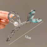 Suurep&auml;rane Star Fish Saba Juukseklamber Elegantne Kristallmetallist Suured Juuksek&uuml;&uuml;ned Juuksen&otilde;elad Korea naiste Juukseaksessuaarid Peakatted