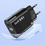 VAORLO GaN 65W superlaadija QC3.0 USB-kiirlaadimine PD kiire laadimine EL-i USA pistikukvaliteediga seinalaadija jaoks For EU must