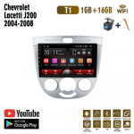 Androidi autoraadio Chevrolet Lacetti J200 2004-2008 auto multimeediumipleierile GPS-navigatsioonipeakomplekt WIFI 1+16GB 1+16GB,silver