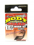 Decoy Worm 107 kehakaitse konks Wacky rigi jaoks, suurus 1/0 (9852)