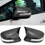 For honda civic  9th 2012-2015 car Carbon fiber pattern with horn rearview mirror trim cover refit 2013