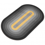 100x50cm vikerkaarev&auml;rviline h&uuml;ppen&ouml;&ouml;rimatt Kahepoolne libisemisvastane silikoonist alus p&otilde;rutuskindel treeningmatt Kodu voodi vaip hall