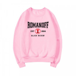 Romanoffi 1984. aasta dressipluus Natasha Romanoff superkangelaste pusad Naiste kaelariietega dressipluusid pikkade varrukatega pulloverid t&auml;navar&otilde;ivaste topid M