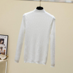 Mood s&uuml;gistalvine &otilde;huke pikkade varrukatega naiste pullover-kampsun vabaaja massiivne kampsun, poolk&otilde;rge kaelusega kudumid Topid 28716 One Size aprikoosi