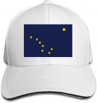 Alaska Flag Element Disain Trucker M&uuml;ts Kohandatud Sandwich Peaked Cap Unisex pesapallim&uuml;tsid Unisex Snapback Cap isa m&uuml;tsid One Size