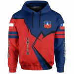 T&scaron;iili meeste kapuuts Suures suuruses riided T&scaron;iili rahvuse embleemiga tr&uuml;kitud t&auml;navamoodne O kaelaga dressipluus Suur meeste topp XXXXXL must