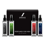 Parf&uuml;&uuml;mikomplekt Spruce Shave Club meestele (Pakis 4) | Kauakestev parf&uuml;&uuml;m meestele |Parim meesteparf&uuml;&uuml;m| V&auml;rskendav ja elustav meesteparf&uuml;&uuml;m 8ml*4