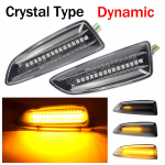 Opel Vauxhall Astra JK Crossland X Grandland Insignia B Zafira C LED d&uuml;naamilise suunatulede k&uuml;ljemarkeri tule vilkur Dynamic Crystal Type
