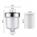 Universaalne segistifilter vee v&auml;ljalaskeava puhasti k&ouml;&ouml;giriist Vannituba du&scaron;&scaron; filter puuvillane du&scaron;iotsiku filter majapidamistarvikud 1 Filter 1 Cotton