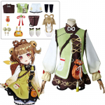 Cosplay Yaoyao Cosplay Kids Laste kost&uuml;&uuml;m Parukas Korv Kingad T&auml;ielik komplekt Yao Yao armas Lolita kleit Halloweeni kost&uuml;&uuml;m XS-(Costume+Wig)