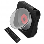 BT5.1 CD-m&auml;ngija Kaasaskantav muusikam&auml;ngija FM-raadio lauaarvuti CD-pesa koos tolmukindla kaanega LED-ekraan 6 EU Plug must