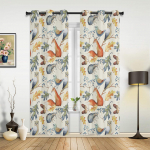 S&uuml;giskull lind rebane lehed aknakardinad elutuppa Luksuslikud kaasaegsed magamistoa kardinad kohvis&ouml;&ouml;gitoa kardinad 135W x 60H(cm)