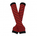 Punk-gooti roki pikkade k&auml;te soojendaja s&otilde;rmedeta kindad punane/must