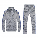 Fitness Meeste kardigan 2-osalised &uuml;hev&auml;rvilised Slim Fit spordi&uuml;likonnad, suur suurus M-5XL L