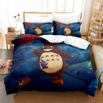 Miyazaki Hayao Spirited Away voodipesukomplekt Tekk Totoro Stuudio Ghibli Tekikate Lohja Voodiriided Lastele Laste poisi voodi EU Single(135x200cm)