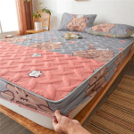 Paks voodikate Voodikatted Voodimadratsi kate Libisemiskindel voodikaitse kate k&otilde;ikeh&otilde;lmava elastse voodilinaga, paigaldatud lina ilma padjap&uuml;&uuml;rita 200x220cm Only A Sheet