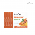2 tk/4 tk kurkumi seep, eeterlik &otilde;li k&auml;sitsi valmistatud seep n&auml;opesu Ingveri seep niisutav, parandab kuivust 4Pcs