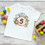 Isikup&auml;rastatud s&uuml;nnip&auml;evas&auml;rk 1&ndash;9-aastane T-s&auml;rk Wild Tee Boysi s&uuml;nnip&auml;evapeo T-s&auml;rk Metsloomade riided Lastele Kingitused Topid 120cm