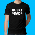Husky Dad Dog Lover isadep&auml;eva unisex T-s&auml;rk S