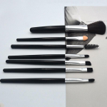 7 tk meigipintslite komplekt plastikust k&auml;epidemega kulmupintslid Beauty Foundation lauv&auml;rvipintslid 7pcs must