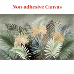 3D seinamaaling Vintage p&otilde;hjamaises stiilis sisekujundus, mis on kaunistatud k&auml;sitsi maalitud troopiliste lehtede taustaga kodukaunistusega seinapaberi fresko 300cm (W) x 200cm (H)