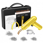 200 W juhtmeta USB taaslaetav plastist keevitaja, plasti keevituskomplekt koos 400 tk kuumade klambritega auto jaoks kollane