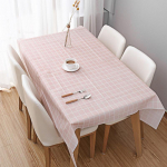 Simple Style Four - v&auml;rviline ruuduline laudlina &otilde;li - Kindel ja pesu - Tasuta PVC kohvilaud laudlina 90X137cm roosa