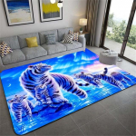 Leopard Tiger Lion Cat libisemiskindlad vaibad Suured mativaibad elutuppa Mugavad vaibad Pehme p&otilde;randamati vaibad magamistoas 120x160cm