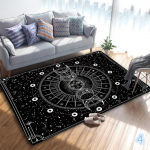 Altari Tarokaart Maagia Kuu Wicca Saatanliku piirkonna vaip Gooti sisekujundus &Otilde;udsed t&auml;hed ja Kuu okultsed vaibad n&otilde;iduse tarvikud Alfombra 120x160cm