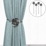 Lillekardin Sidebacks Konksud Hoidikud Pandlad Lipsud Hoidikud Draperid Holdback for must