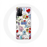 &Uuml;mbris Xiaomi Redmi Note 11s 5G BTS Bangtan Sonyeondan BT21 Van Tata Chimmy Cooky Rj Koya Mang And Shooky jaoks